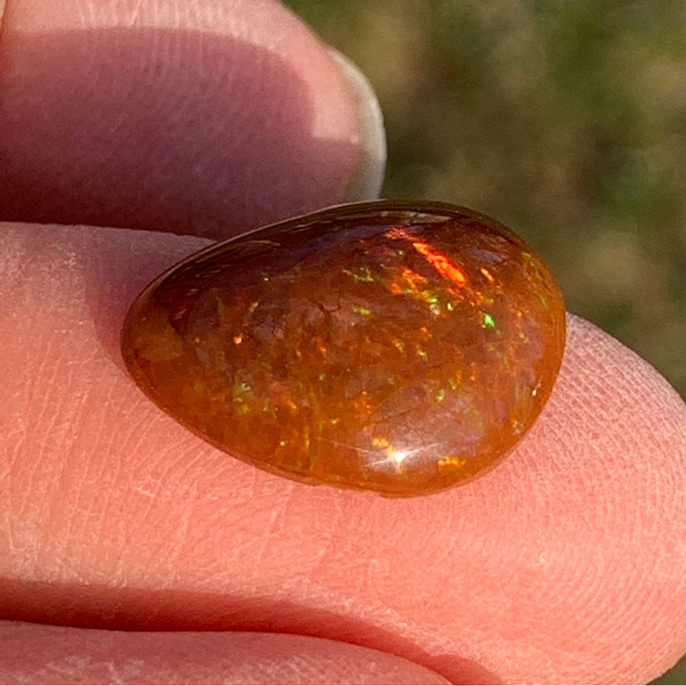 4.54 Ct Rare Natural Ethiopian Mezezo Shewa Chocolate Fire Opal - Picture 12 of 17
